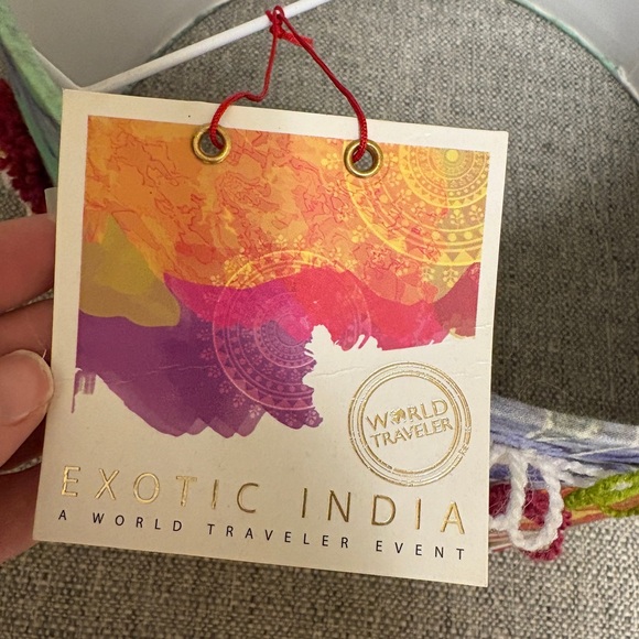 Colorful Floral Embroidered Lampshade - Picture 3 of 5